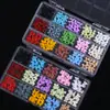 12 Accesorios de Uñas con Moños de Colores Mixtos Transfronterizos Moño Flotante Mariposa Estéreo Versátil Usables Accesorios para Uñas