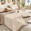 Cubrecama de Modal Tencel de Doble Cara Coreano Pieza Única Verano Refrigerante Lyocell Tatami Cubrecama Lavado a la Arena Juego de Tres Piezas