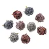 Cabezas de Flores de Rosa Artificiales al por Mayor del Fabricante, Flores Artificiales para Decoración de Bodas, Plantas Verdes Estilo Ins