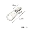 Fabricante de Yiwu No. 5 Tiradores de Cremallera Cortos de Metal Galvanizados Respetuosos con el Medio Ambiente Tirador de Cremallera Corto Tirador de Cremallera de Nylon