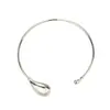 Exagerado Metal Europeo y Americano Forma de Gota Collar Abierto Personalidad de Chicas Atrevidas Gargantilla Simple Joyería de Alta Gama