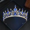 Dropshipping Artículos Pequeños al Por Mayor: Diadema Corona de Cristal con Pedrería Plata Oro Claro Accesorio para el Cabello para la Boda de la Novia