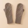 Guantes Cálidos Gruesos a Prueba de Frío 100% Cachemir Puro Otoño e Invierno Guantes Jacquard para Mujer Guantes de Punto para Exteriores Ciclismo para Mujer