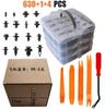 Comercio Exterior Tres Capas 620/625/630 Piezas Caja Hebilla 16 Tipos de Kit de Reparación de Automóviles Hebilla Universal para Automóvil