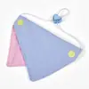 Toalha de Saliva para Pet, Lenço de Pescoço para Cachorro, Gato 100% Algodão Bloqueio de Cor Patch de Bordado DIY Lenço Triângulo, Babador Fofo para Pet
