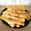 Suministro Directo de Fábrica Liancheng Seda Batata Crujiente Tiras de Papa Morada Sésamo Sabor Bocadillos Bocadillos Douyin Dropshipping