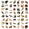 56 Pegatinas de Animales del Bosque Lindas y Realistas de Compra Directa Transfronteriza para Maletas, Diarios, Cuadernos, Pegatinas Transparentes de Mascotas