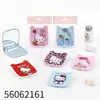 Peine de Gato Kuromi Cinnamoroll Lindo + Espejo Plegable Portátil Peine Espejo de Viaje