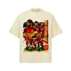 Camiseta Estampada de Fútbol Retro Americana Stejwell Equipo de España Conmemorativa del Campeonato Manga Corta Pesada Holgada