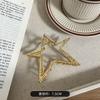 Corea del Sur simple estrella de cinco puntas pinza para el cabello mujer verano chica caliente volumen de cabello menos accesorios para el cabello parte trasera de la cabeza pinza de tiburón para el cabello pinza para el cabello