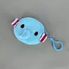 Linda monedero de peluche corto de animal de dibujos animados para niños, monedero con colgante para regalo de jardín de infancia para niños, 8 cm