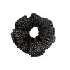 Falda coreana de lunares volantes y encaje, talla grande, scrunchie de satén, diadema de alta gama de alta elasticidad para mujer, accesorio para la cabeza