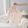 Mono Nuevo para Bebé Primavera 2026, Traje de Gateo con Forma de Corazón y Fresas para Niña, Ropa de Salida para Bebé de 0 a 12 Meses