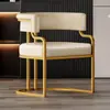 Silla de Maquillaje, Recepción de Salón de Belleza, Sillón Individual, Silla para Salón de Uñas, Silla de Comedor de Lujo Ligero para Mahjong, Otro Metal