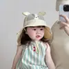 Chapéu de Bebê Estilo Primavera e Verão Chapéu de Pescador com Xale, Chapéu de Sol com Proteção Solar, Chapéu de Sol com Proteção para o Pescoço, Chapéu de Sol de Viagem Infantil com Aba Larga