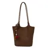 Bolso de Mano Tejido de Gran Capacidad para Viajes Diarios para Mujer 2025 Nuevo Casual Versátil de un Hombro Diagonal Bolso para Clase de Estudiante Universitario