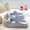 Confortáveis e VersáteisTamancos Mary Jane de coelho retrô estilo coreano, novas pantufas casuais EVA fechadas resistentes ao desgaste