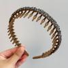 Diadema Clip de Pelo con Diamantes Completos Terciopelo Corea del Sur Pinza de Presión Pinza de Pelo para Adultos Lavado de Cabello Cara Terciopelo Ciber Celebratorio Diadema para Mechones Sueltos