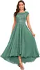 Amazon Vestido de Noche Comercio Exterior Europeo y Americano Nuevo Elegante Delgado Vestido Fiesta Fiesta Banquete Vestido Largo