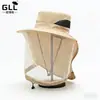 Sombrero de Pescador Anti-Mosquitos para Exteriores de Verano, Transpirable, Ala Ancha, Anti-UV, Sombrero Anti-Abejas, Protección Solar, Protección Facial, Sombrero Anti-Mosquitos