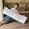 Almohada larga de terciopelo lechoso para mujeres, diseñada para dormir con las piernas recogidas, dormir de lado, respaldo de sofá, cojín de respaldo para sala de estar, nuevo estilo 2026