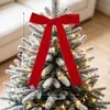 Nova Decoração de Laço Pequeno de Natal Laço de Tecido Aveludado Enfeite de Árvore de Natal Decoração de Guirlanda de Natal Enfeite de Pendurar