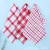 Adesivo de Código de Barras Pano de Prato Toalha de Cozinha Padrão Waffle Tingido com Fio Pano de Chá Toalha de Mão Toalha de Limpeza de Cozinha