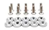 Arandelas de Refuerzo para Parachoques Delantero y Trasero de Coche JDM, Guardabarros de Refuerzo Envolvente, Tornillos M6, Arandelas de Colores para Modificación de Coche