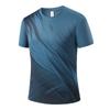 Deportes y Ocio Talla Grande Cuadrícula Tianzi Camiseta de Manga Corta de Seda de Hielo para Hombre Verano Running Transpirable Fitness Secado Rápido Manga Corta Running