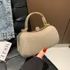 Bolso de Textura Casual para Mujer, Tendencia para el Trabajo, Bolso Pequeño Simple y Moderno, Bolso Cruzado con Cadena al Hombro de Personalidad