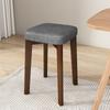 Banco Nórdico Pequeño Silla de Tela Tecnológica para el Hogar Almacenamiento para Sala de Estar Apilable Sencillo Madera Maciza Taburete Cuadrado para Vestidor