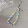 Cadena Corta para Teléfono Móvil Ins Dulce Fresco Nicho Amarillo Gatito Colgante Cámara CCD Funda para Teléfono Móvil Universal Femenina