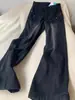 Jeans Preto Cinza Sem Forro Feminino Outono Inverno Novo Tamanho Grande Menina Cheinha Cintura Alta Emagrecimento Solto Perna Reta Perna Larga Calças