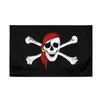 Suministro Transfronterizo Artículo Más Vendido de Amazon en Stock Bandera Pirata Calavera Sombrero Rojo 90*150cm Bandera Pirata