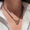 Collar largo ajustable, nicho de lujo ligero, nuevo diseño 2025, cadena para la clavícula de alta gama, cadena de suéter de moda para mujer
