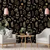 Pegatina de Pared Floral Romántica Autoadhesiva Papel Tapiz Resistente a la Humedad y al Moho Ecológico Lujo Ligero Decorativa para Pared de Dormitorio Armario Renovación