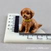 Llavero colgante de resina con forma de cachorro, material creativo para decoración de micropaisajes, decoración de casa de muñecas en miniatura
