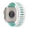 Correa de Silicona Magnética Bicolor Rayada Compatible con Apple Watch Series 10 11 S12 iWatch Ultra Correa de Muñeca