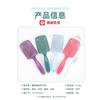 Wanmei Pente de cabeleireiro prático e leve, pente de dentes grandes, pente retrô masculino, cabo estéreo, pente de dentes largos, pente de alisamento de cabelo, atacado