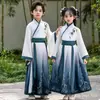 Ropa Tradicional China para Niños, Disfraces Antiguos para Niños, Ropa de Estilo Chino, Disfraces Académicos de Nuevo Estilo para Niñas, Disfraces para la Representación del Clásico de los Tres Caracteres para Estudiantes de Primaria