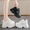 Zapatos de Papá para Mujer 2025 Nuevo Modelo de Primavera Tenis Blancos de Malla con Suelas Gruesas y Aumento Oculto de Altura para Estudiantes Zapatos Deportivos Casuales