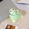 Peluche de Tortuga Pequeña de Dibujos Animados Relleno de Algodón Muñeca Linda Juguete Broche Colgante para Mochila Accesorios para Ropa Infantil
