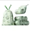 Sacos de Lixo Sem Rasgos para Uso Doméstico, Espessados, com Cordão, Frescos e Removedores de Odor, Selagem Automática, Sacos Plásticos Grandes