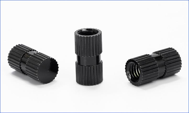 黑色盲孔滚花铜螺母 (1).jpg