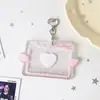 Hisocute Alas de Ángel Versión Horizontal Portatarjetas de 3 pulgadas Tarjeta de Estudiante Tarjeta de Comedor Tarjeta de Identificación Llavero Funda Protectora