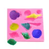 Molde de Silicona de Caracola Molde para Decoración de Pasteles de Fondant y Chocolate Molde para Hornear DIY