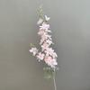 Flor de boda flor artificial delfinio de 2 ramas decoración floral para salón de bodas delfinio pequeño flocado