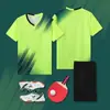 2026 Novo Modelo Conjunto de Uniforme de Tênis de Mesa Feito Sob Medida Masculino Secagem Rápida Uniforme para Acampamento de Treinamento de Competição Infantil Camisa Esportiva de Tênis de Mesa Feminina