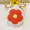 Bonito peine plegable con pequeño espejo cosmético, peine de masaje con cabeza de cojín de aire portátil, peine portátil de plástico de dibujos animados con airbag