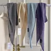 Cachecol com Atmosfera Estilo Coreano, Design Vazado, Xale Triangular de Mistura de Lã, Roupa Externa Feminina, Toque de Luxo, Colete Quente